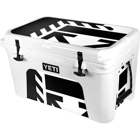 Black and White Geometric Shapes YETI Tundra 45 Hard Cooler Skin