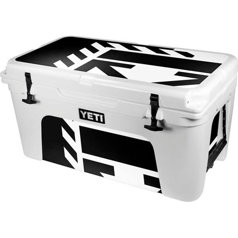 Black and White Geometric Shapes YETI Tundra 65 Hard Cooler Skin