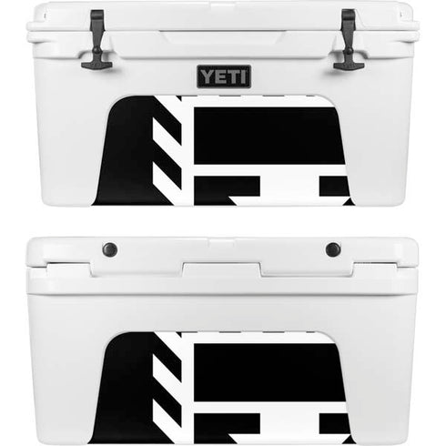 Black and White Geometric Shapes YETI Tundra 65 Hard Cooler Skin