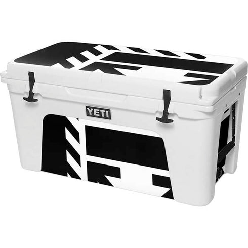 Black and White Geometric Shapes YETI Tundra 75 Hard Cooler Skin