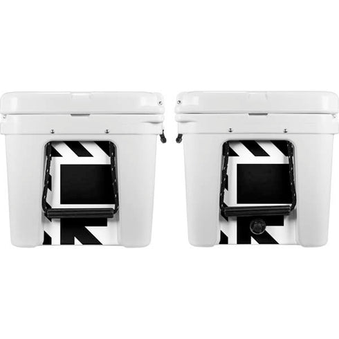 Black and White Geometric Shapes YETI Tundra 75 Hard Cooler Skin