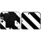 Black and White Geometric Stripes Nintendo 2DS Skin
