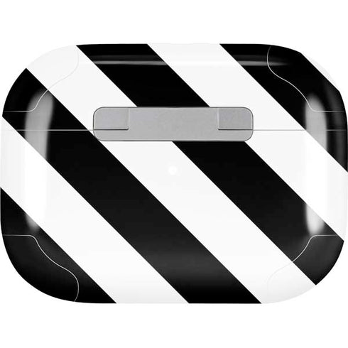 Black and White Geometric Stripes AirPods Pro 2nd Gen Skin