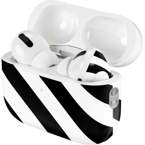 Black and White Geometric Stripes AirPods Pro 2nd Gen Skin