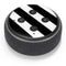 Black and White Geometric Stripes Amazon Echo Dot Skin
