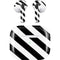 Black and White Geometric Stripes Apple AirPods (3rd Gen 2021) Skin
