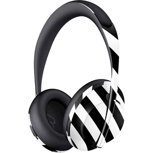 Black and White Geometric Stripes Bose Noise Cancelling Headphones 700 Skin