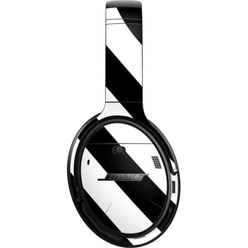 Black and White Geometric Stripes Bose QuietComfort 35 Headphones Skin