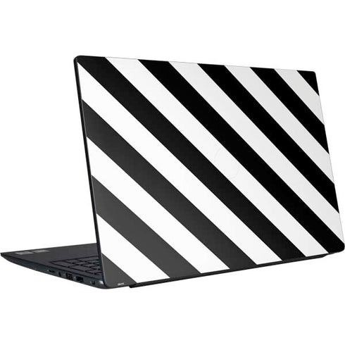 Black and White Geometric Stripes Dell Vostro Skin