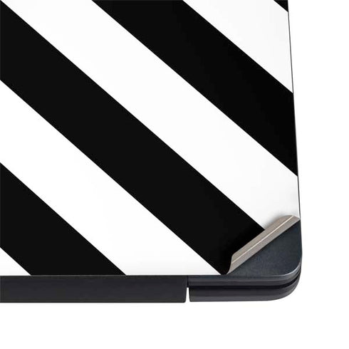 Black and White Geometric Stripes Dell Vostro Skin