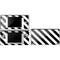 Black and White Geometric Stripes DS Lite Skin