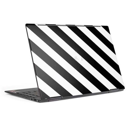 Black and White Geometric Stripes HP Envy Skin