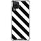 Black and White Geometric Stripes Galaxy A12 Clear Case