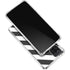 Black and White Geometric Stripes Galaxy A12 Clear Case