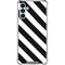 Black and White Geometric Stripes Galaxy A13 5G Clear Case