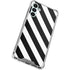 Black and White Geometric Stripes Galaxy A13 5G Clear Case