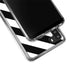 Black and White Geometric Stripes Galaxy A21 Clear Case