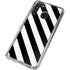 Black and White Geometric Stripes Galaxy A21 Clear Case