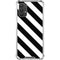 Black and White Geometric Stripes Galaxy A32 5G Clear Case