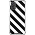 Black and White Geometric Stripes Galaxy A32 5G Clear Case