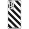 Black and White Geometric Stripes Galaxy A33 5G Clear Case