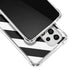 Black and White Geometric Stripes Galaxy A33 5G Clear Case