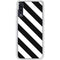 Black and White Geometric Stripes Galaxy A50 Clear Case