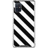 Black and White Geometric Stripes Galaxy A51 5G Clear Case