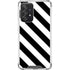 Black and White Geometric Stripes Galaxy A52 5G Clear Case