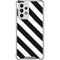 Black and White Geometric Stripes Galaxy A53 5G Clear Case