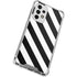 Black and White Geometric Stripes Galaxy A53 5G Clear Case