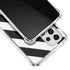 Black and White Geometric Stripes Galaxy A53 5G Clear Case