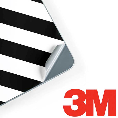 Black and White Geometric Stripes Galaxy Book 12in Skin