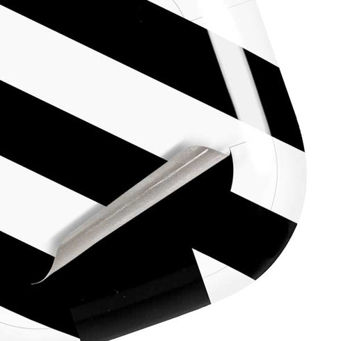 Black and White Geometric Stripes Galaxy Buds Live Skin