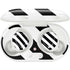 Black and White Geometric Stripes Galaxy Buds Plus Skin