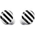 Black and White Geometric Stripes Galaxy Buds Plus Skin