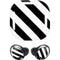 Black and White Geometric Stripes Galaxy Buds Pro Skin