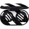 Black and White Geometric Stripes Galaxy Buds Skin