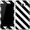 Black and White Geometric Stripes Galaxy J3 Skin