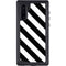 Black and White Geometric Stripes Galaxy Note 10 Waterproof Case