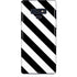 Black and White Geometric Stripes Galaxy Note 9 Skin