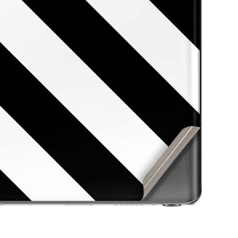 Black and White Geometric Stripes Galaxy Note20 5G Skin