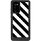 Black and White Geometric Stripes Galaxy Note20 5G Waterproof Case