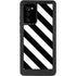 Black and White Geometric Stripes Galaxy Note20 5G Waterproof Case