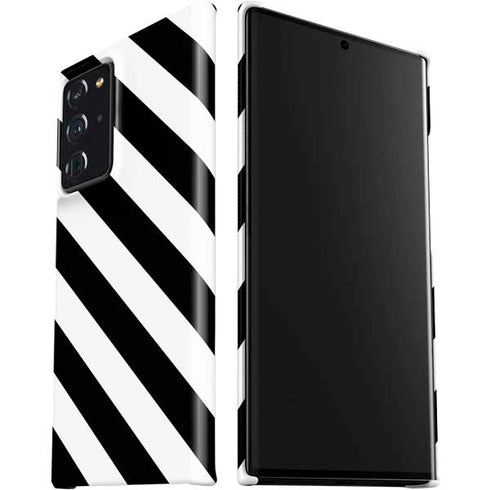 Black and White Geometric Stripes Galaxy Note20 Ultra 5G Lite Case