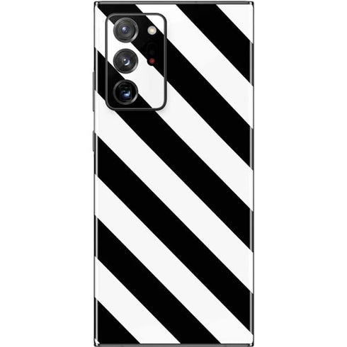 Black and White Geometric Stripes Galaxy Note20 Ultra 5G Skin