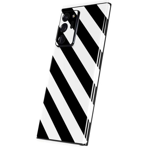 Black and White Geometric Stripes Galaxy Note20 Ultra 5G Skin