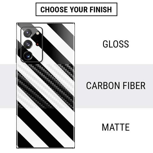Black and White Geometric Stripes Galaxy Note20 Ultra 5G Skin