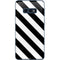Black and White Geometric Stripes Galaxy S10e Skin