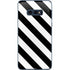 Black and White Geometric Stripes Galaxy S10e Skin